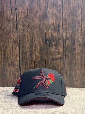 NWT New Era Houston Astros 9FORTY Snapback Black/Red OSFA